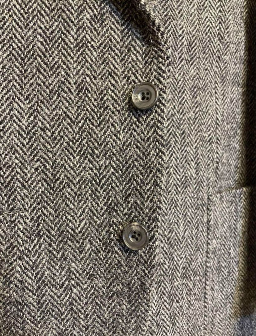 【 SALE‼️】Harris Tweed ヘリンボーン テーラードジャケット　M