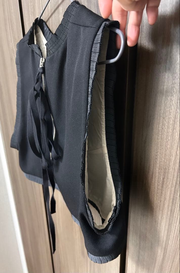 完売品ENFOLDエンフォルドファインウールギャバノースリーブベスト