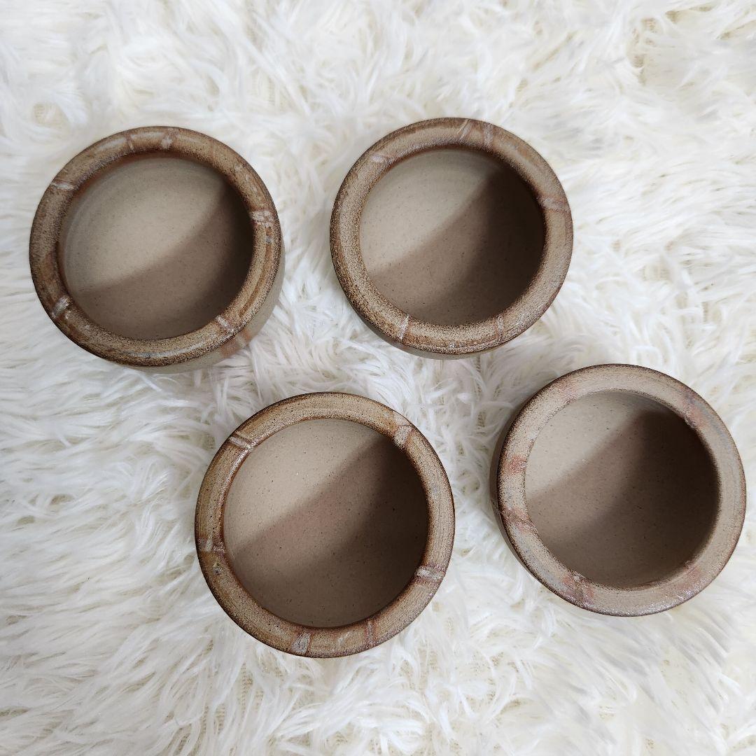 【入手困難】長谷弘工業 備前焼 インシュレーター 緋襷（ヒダスキ）4個セット