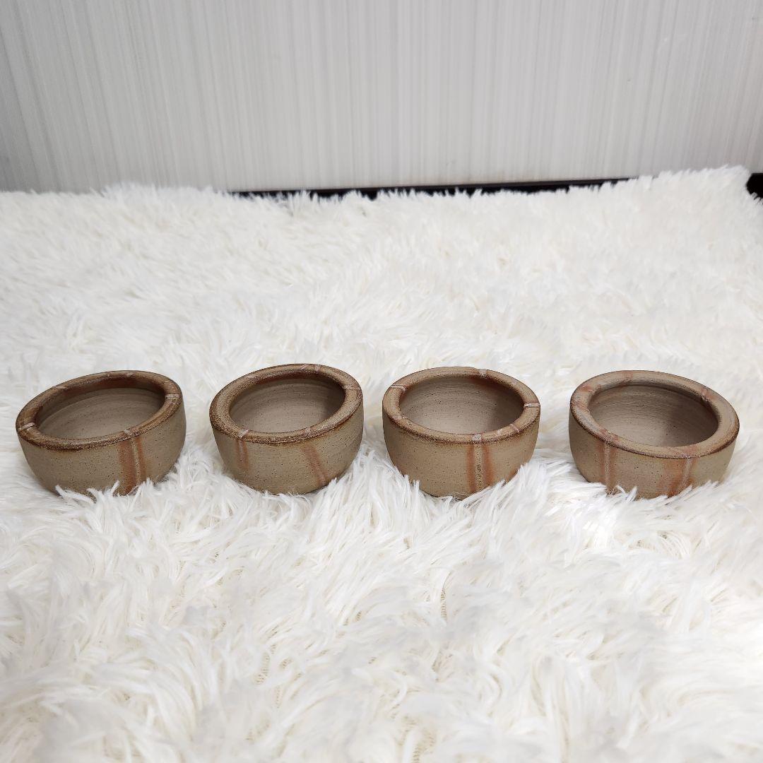 【入手困難】長谷弘工業 備前焼 インシュレーター 緋襷（ヒダスキ）4個セット