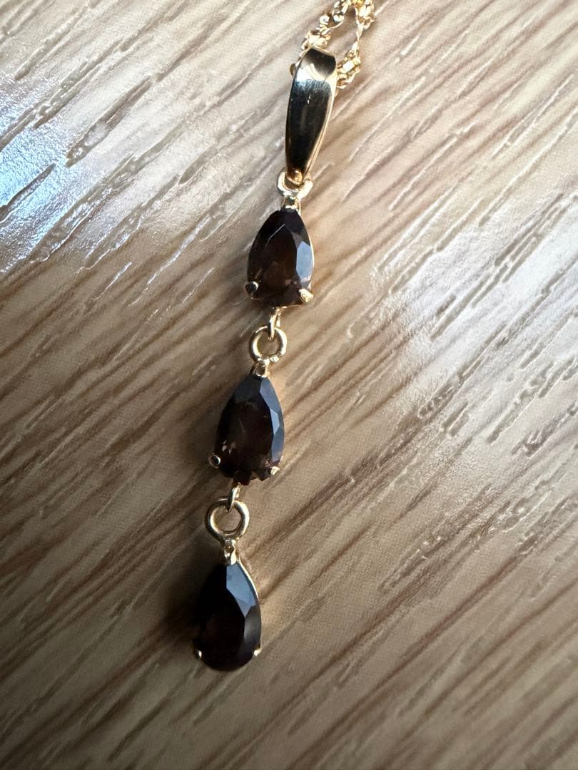 K18 yg スモーキークォーツ　ペンダントトップ