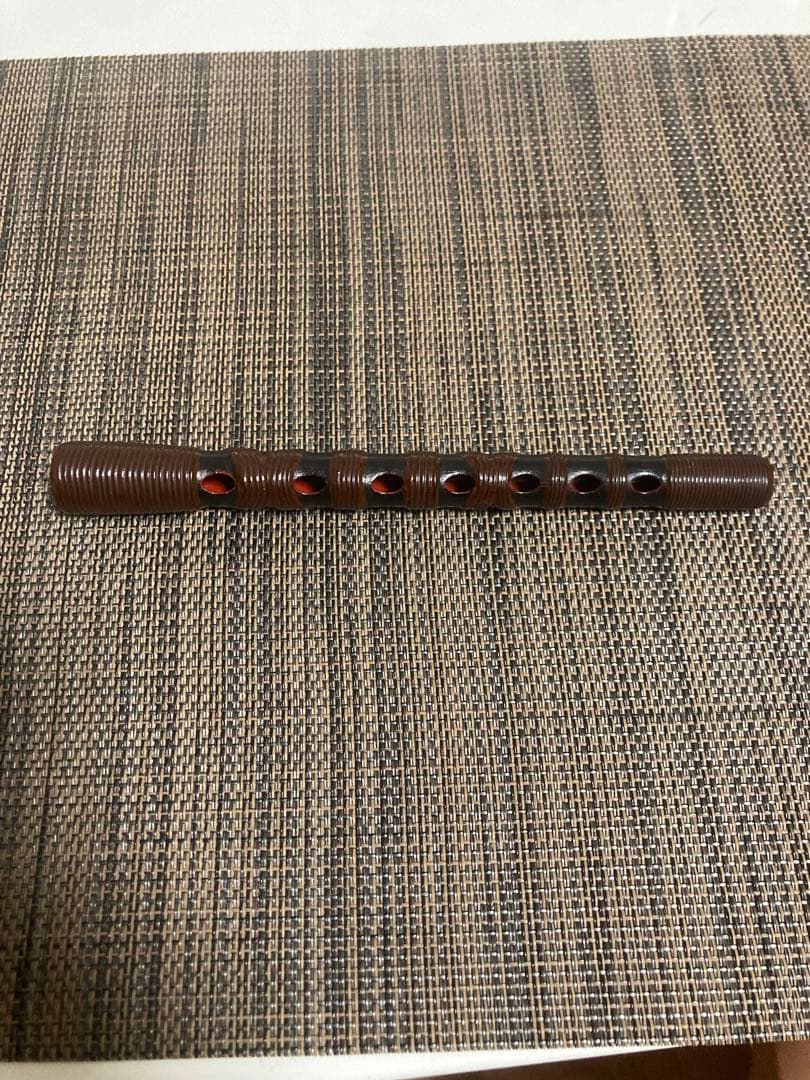 篳篥(ひちりき) 本管　雅楽　籐巻き　和楽器　越殿楽　龍笛　笙　笛袋・ろぜつ付き