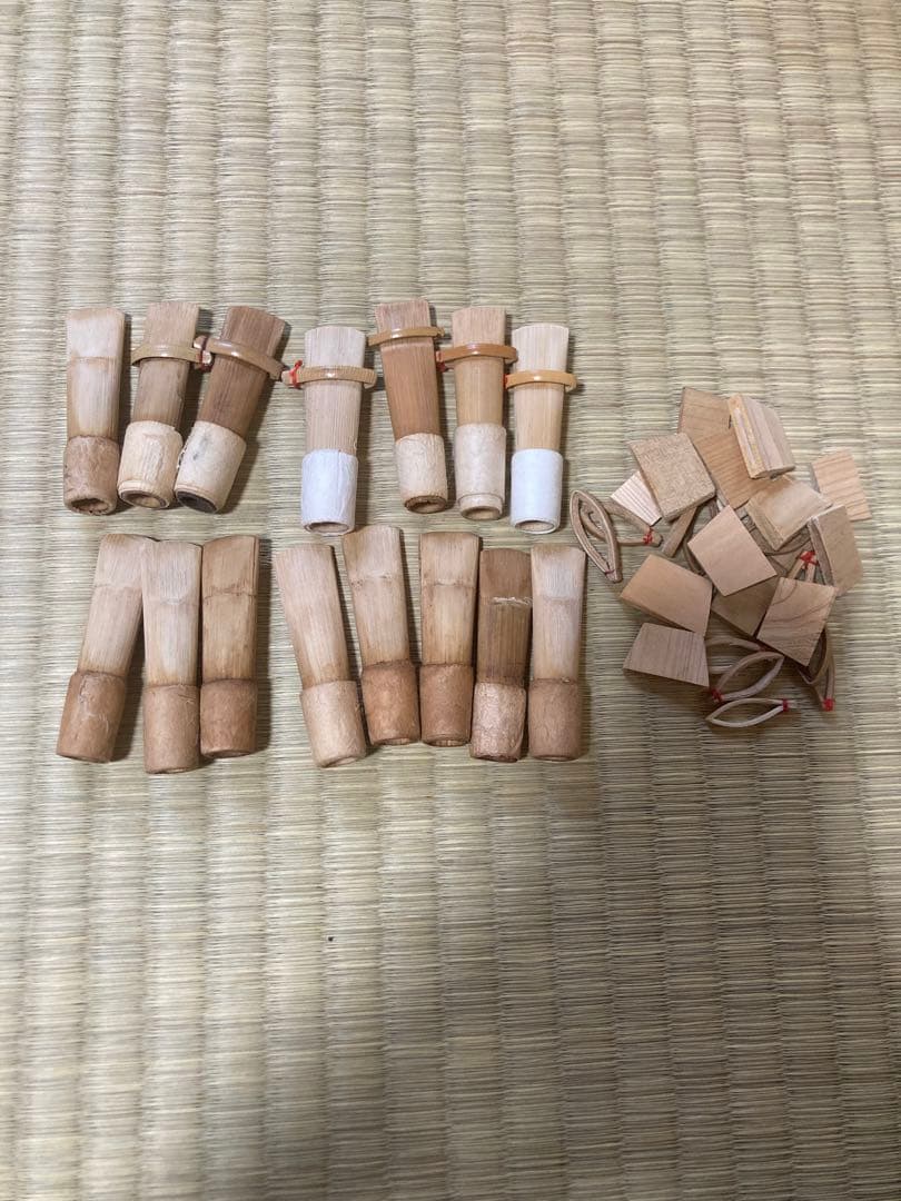 篳篥(ひちりき) 本管　雅楽　籐巻き　和楽器　越殿楽　龍笛　笙　笛袋・ろぜつ付き
