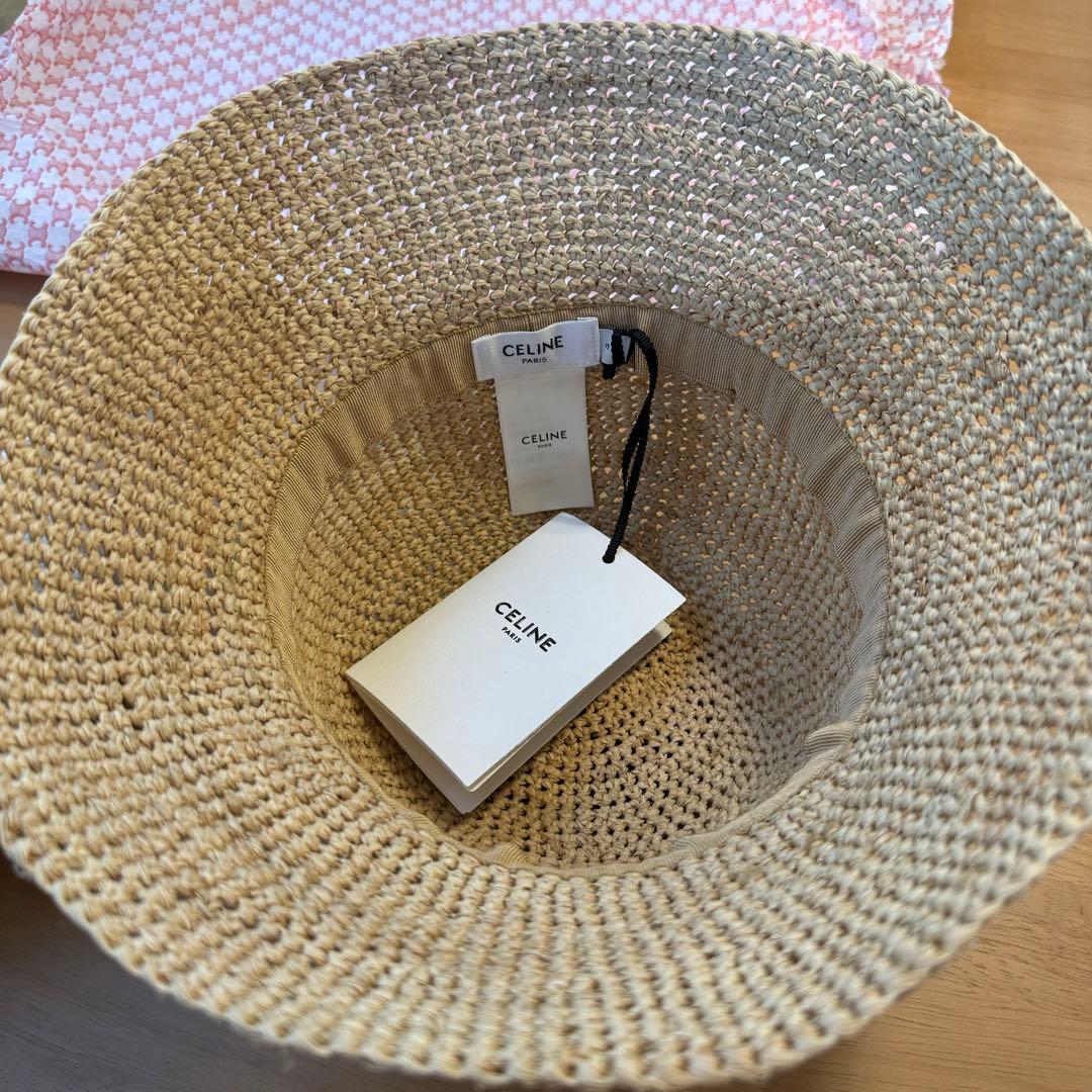 celine 新品タグ付 トリオンフ ラフィアハット