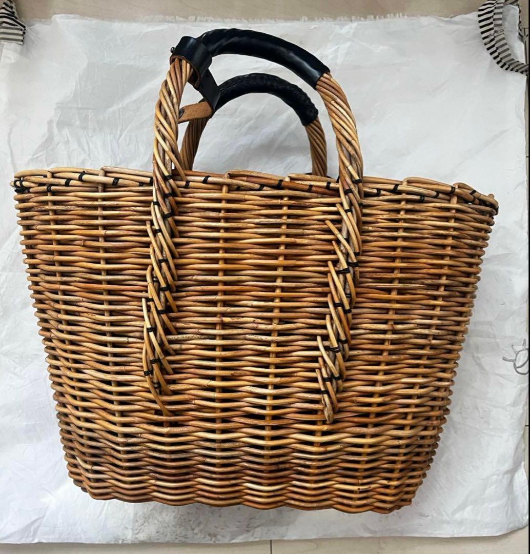 【11月30日までセール】 ebagos エバゴス　カゴバッグ　ラビットファー