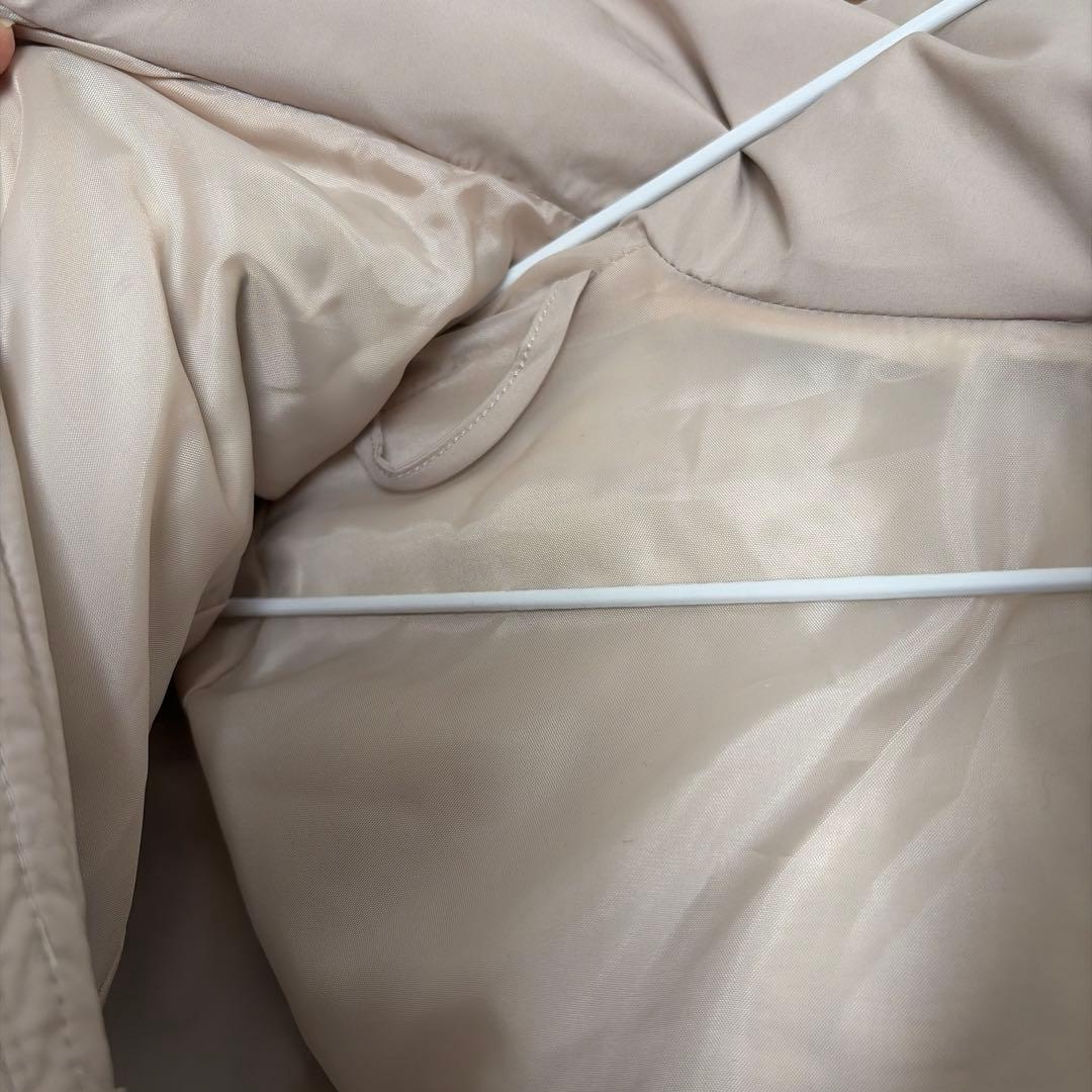 【ちず】ママコート　ケープ付き　オフベージュ　M 新品タグ付き