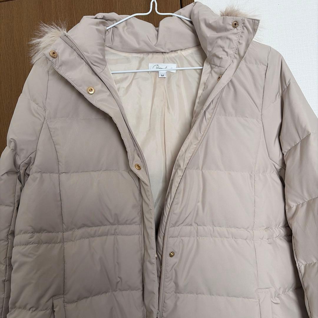 【ちず】ママコート　ケープ付き　オフベージュ　M 新品タグ付き