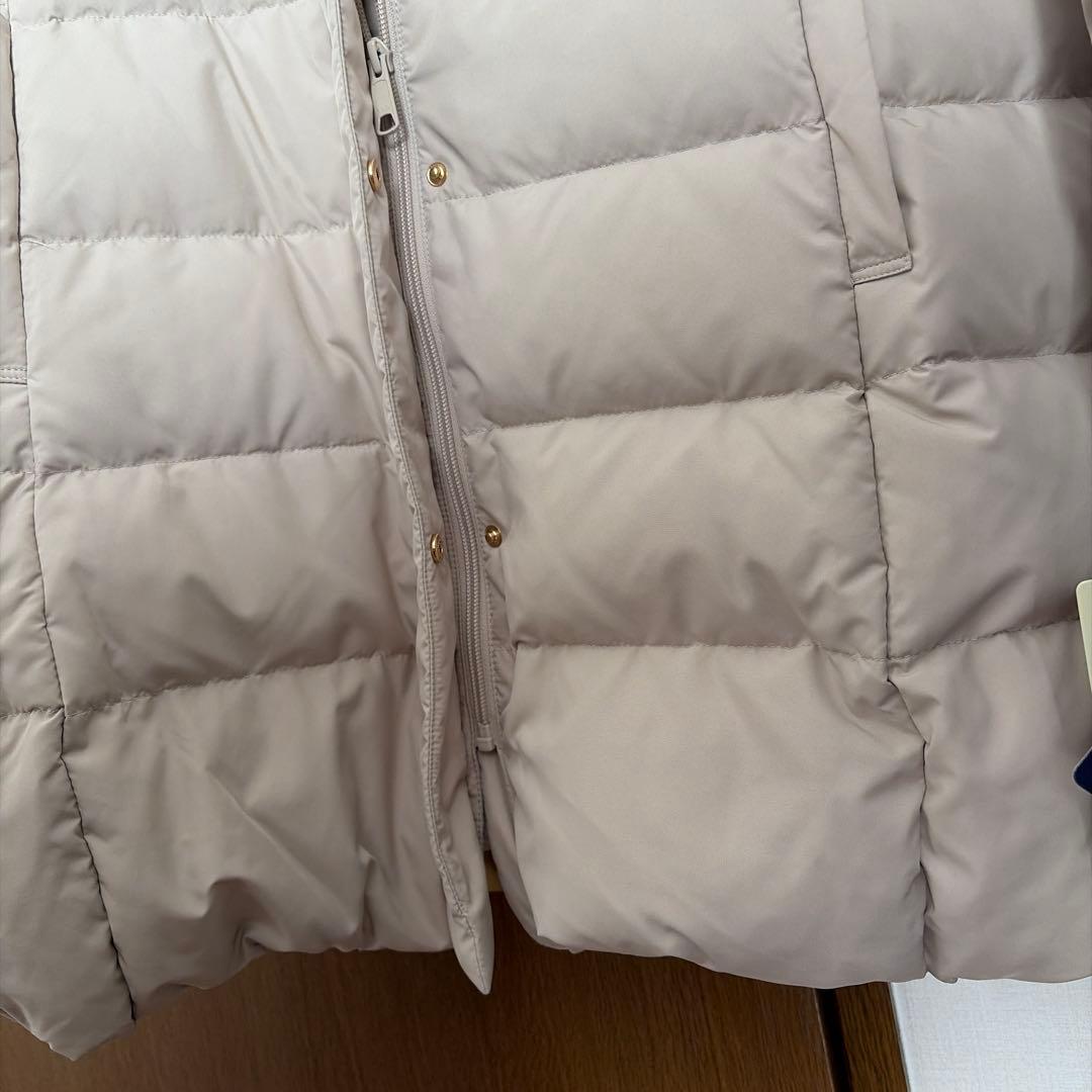 【ちず】ママコート　ケープ付き　オフベージュ　M 新品タグ付き