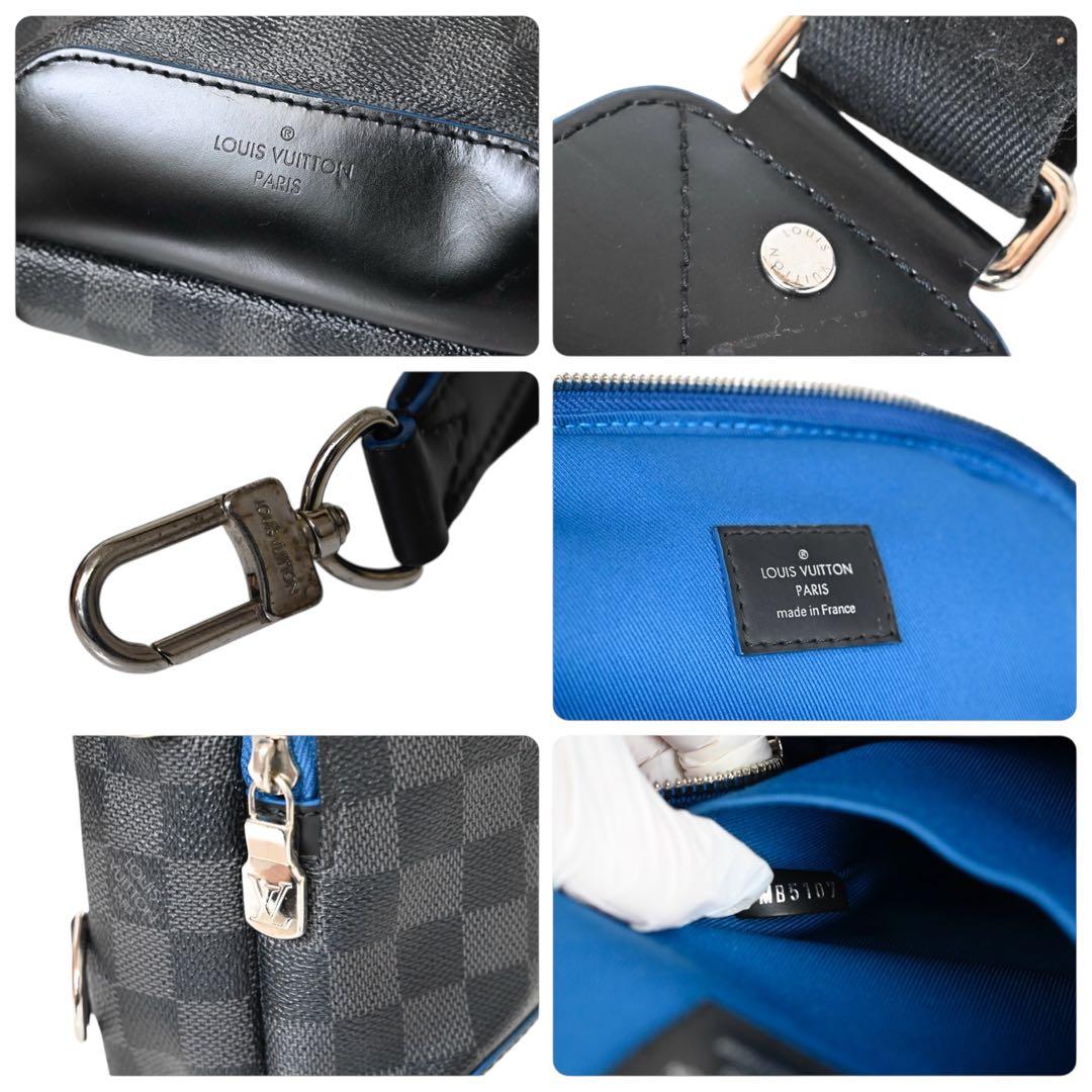 【美品】ルイヴィトン　ダミエ　グラフィット　スリングバッグ　ショルダーバッグ　黒