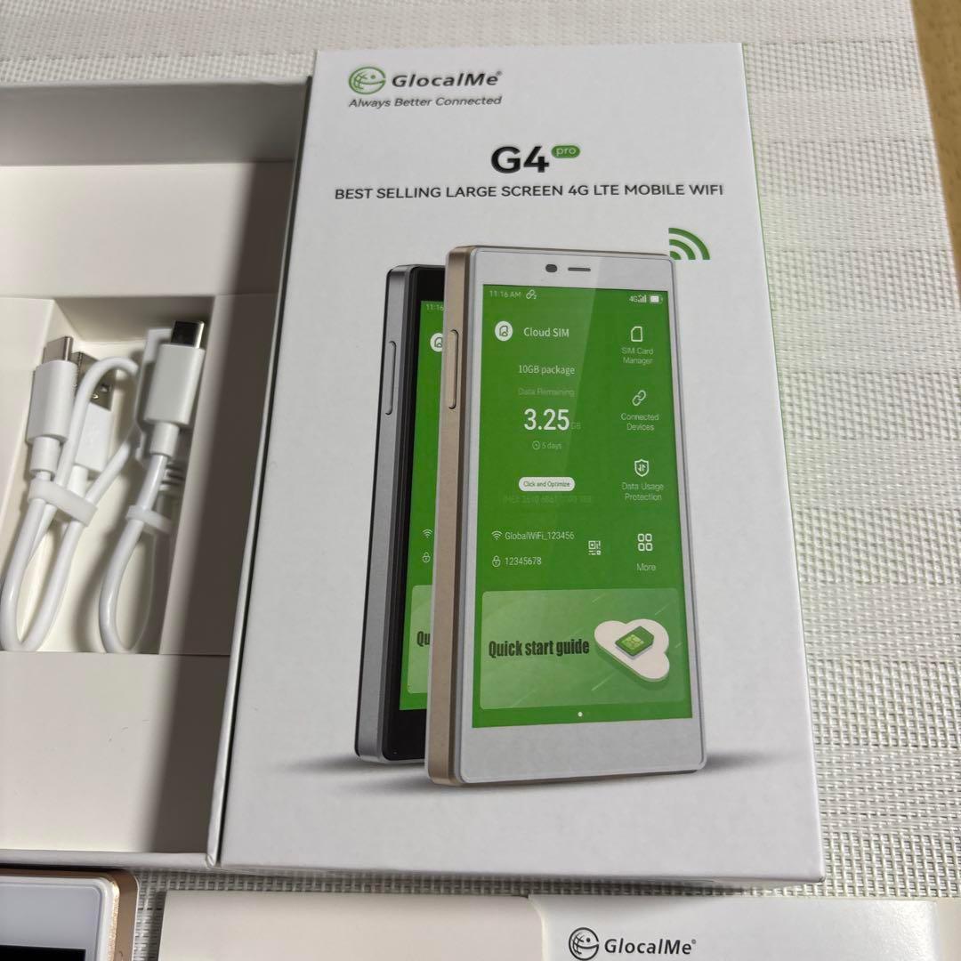 GlocalMe WifiルーターSim不要 100ギガ(90日間)