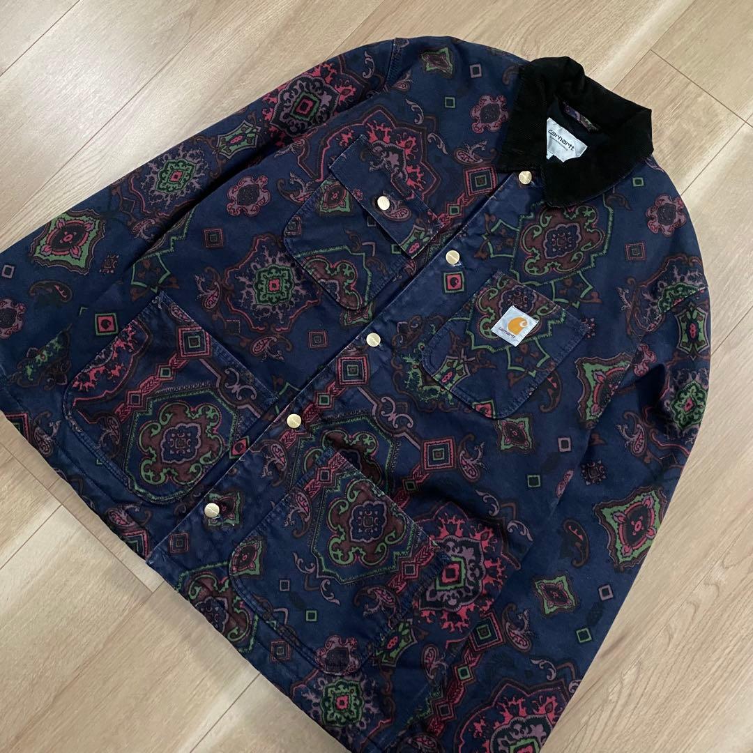 カーハート　ミシガンコート　ペイズリー 総柄　Lサイズ　チョアコート