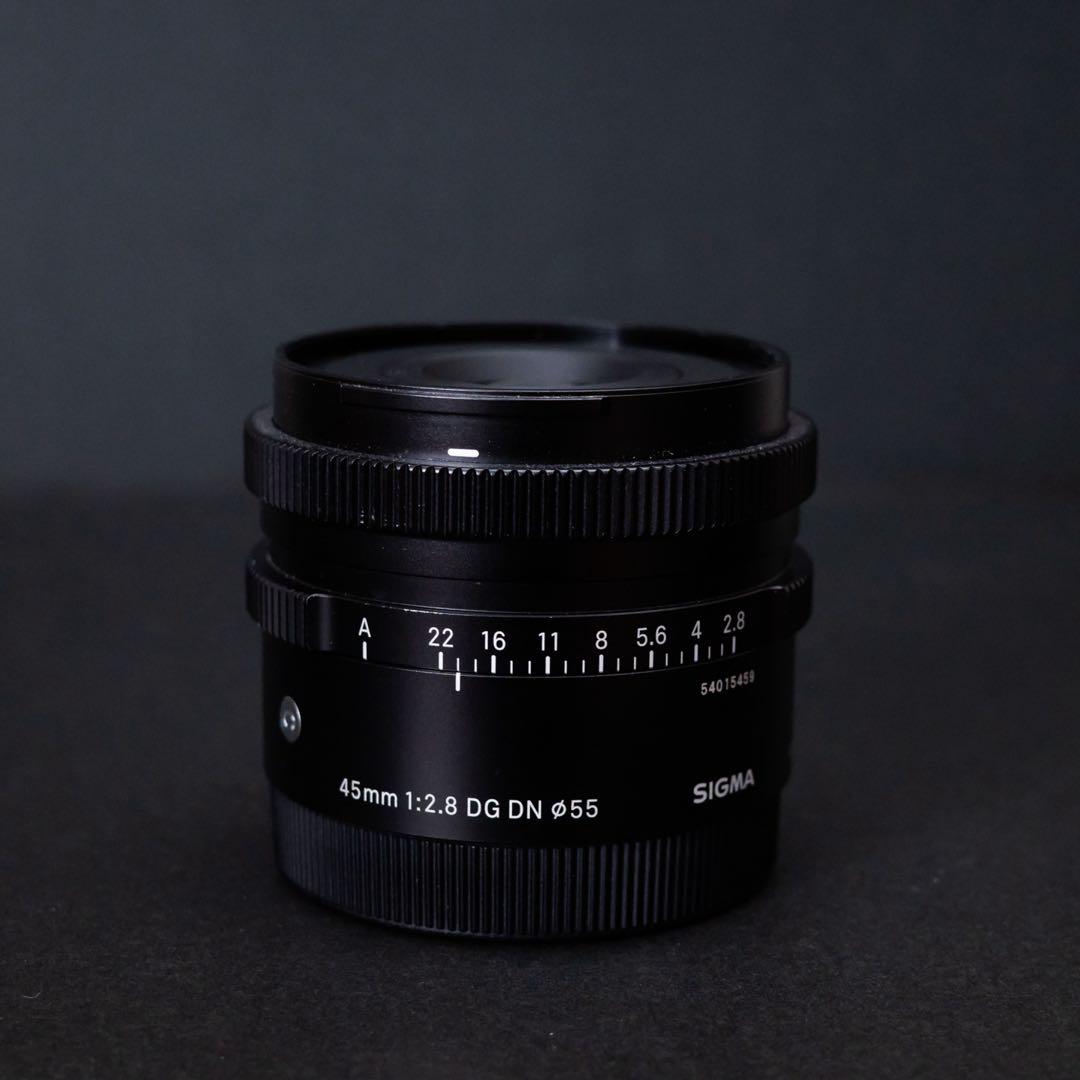 フィルター付きSIGMA 45mm F2.8 DG DN ソニーEマウント用