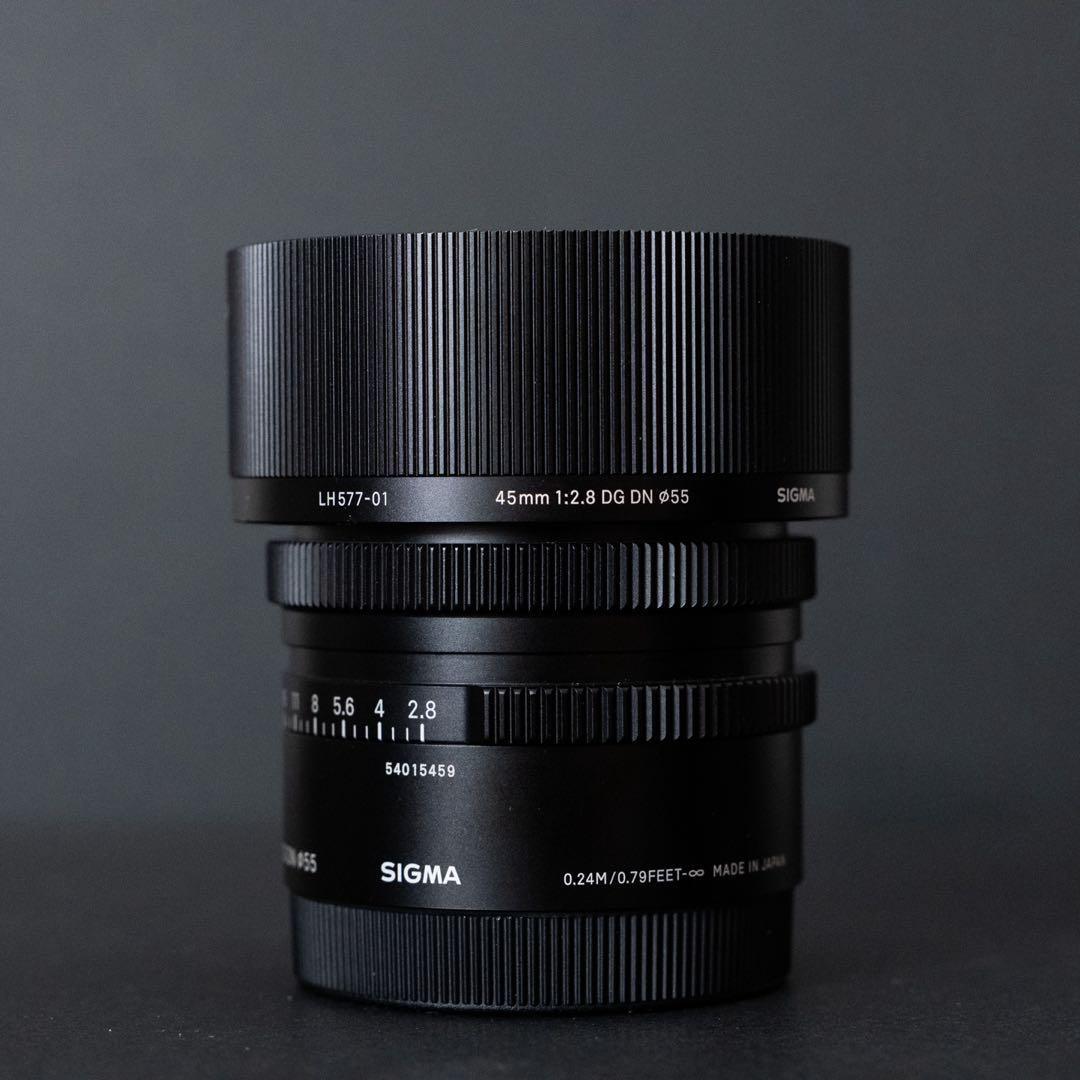 フィルター付きSIGMA 45mm F2.8 DG DN ソニーEマウント用