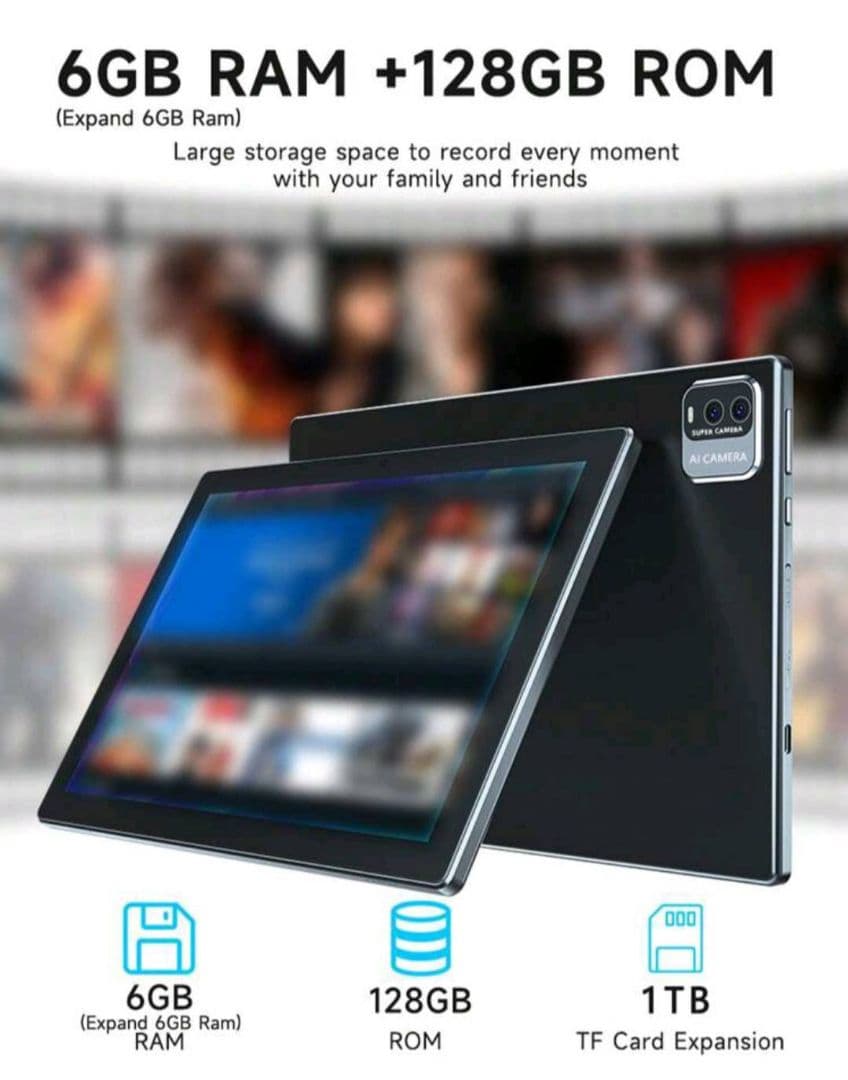 ①新品未開封 Android15 タブレット 10インチ 128GB