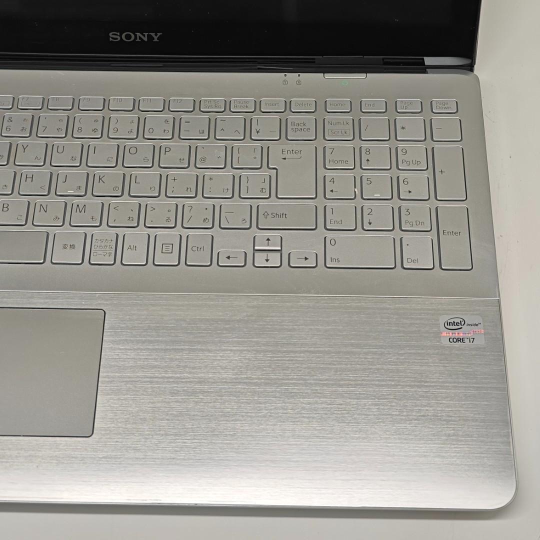 【VAIO】SVF 高速i7 SSD256GB 8GB シルバー ノートPC