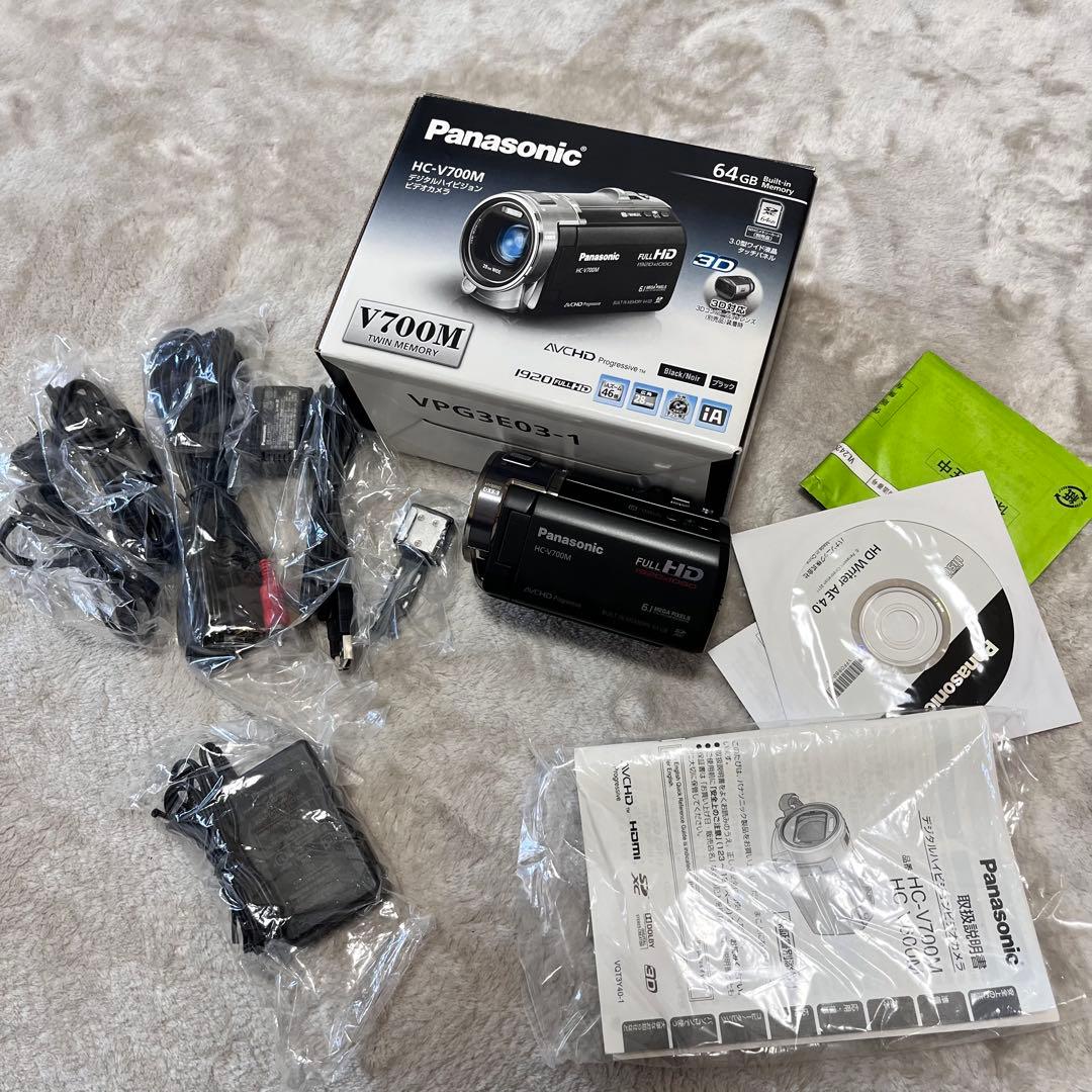 極美品　Panasonic パナソニック　HC-V700M ビデオカメラ