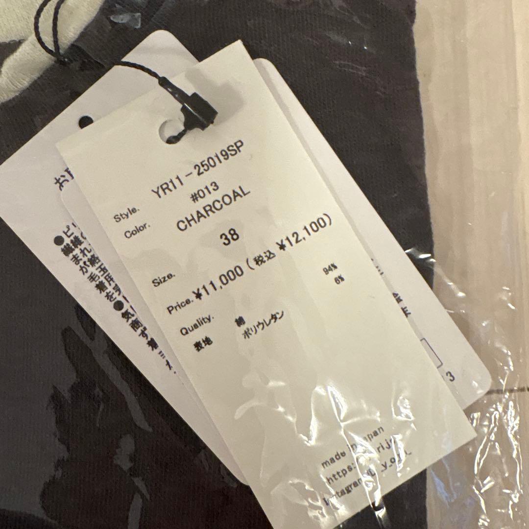 yori しっとりレイヤードロンTee チャコールグレー　38