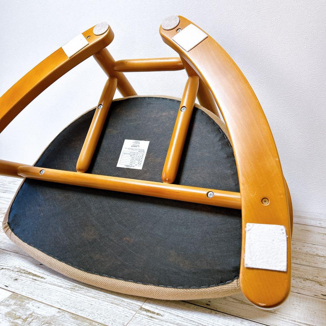 美品　無限工房　かに座椅子　ローチェア