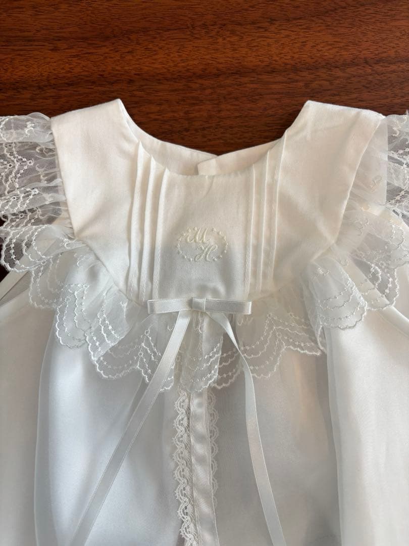 【双子】ミキハウス　セレモニードレス　帽子　靴下　カバーオール　箱あり