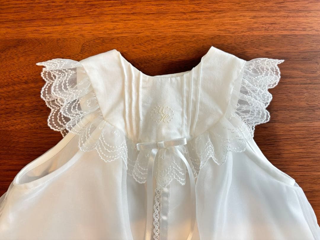 【双子】ミキハウス　セレモニードレス　帽子　靴下　カバーオール　箱あり