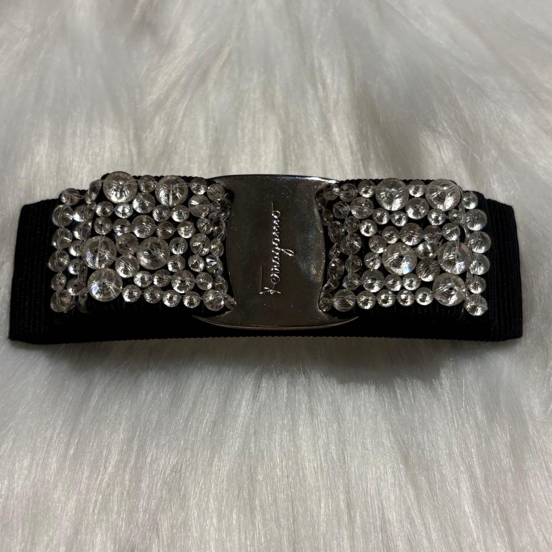 【最終値下げ】Ferragamo ビジューバレッタ