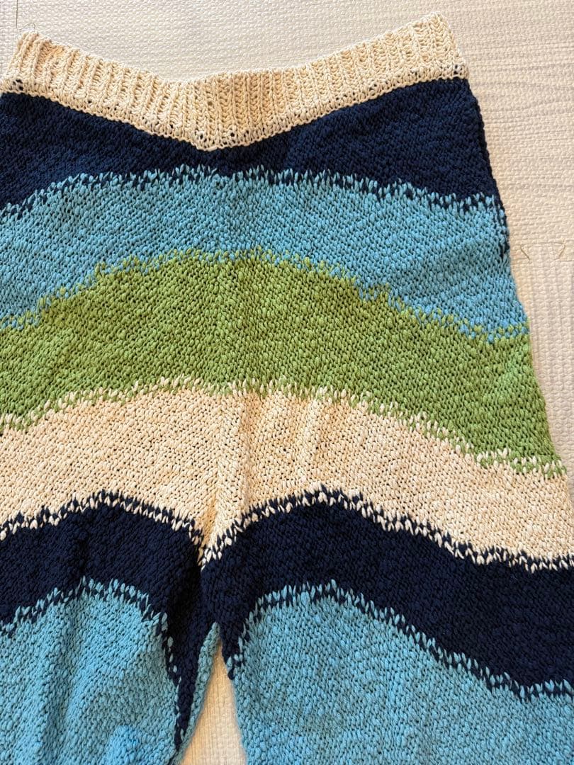 MARNI ブルーインターシャ　ショートパンツ サイズ46