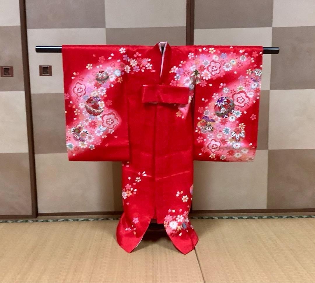 お宮参り 女の子 着物 女児祝着 正絹 のしめ 初着 産着 新品ラスト1点