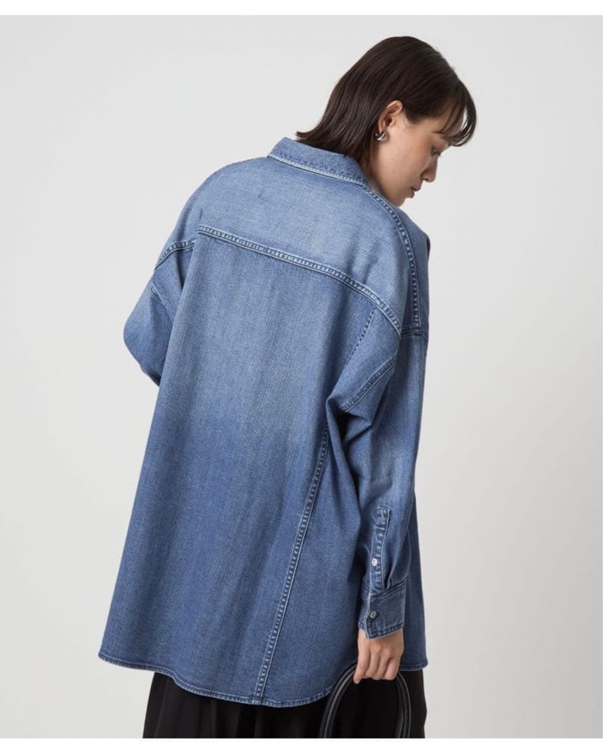 Healthy コバルト デニムシャツ FREE