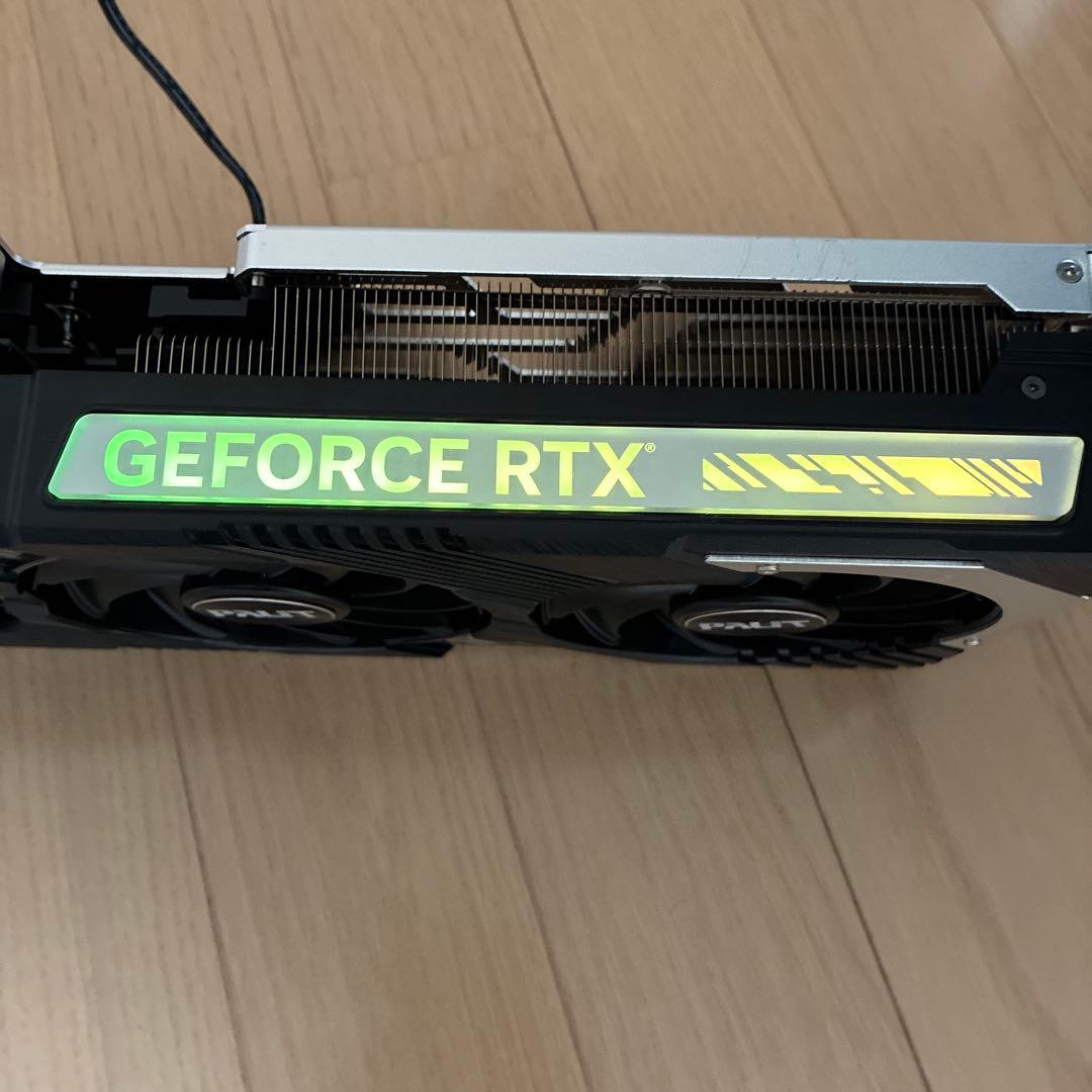 palit RTX 4080 ヒートシンク　ファン　バックプレート　LED