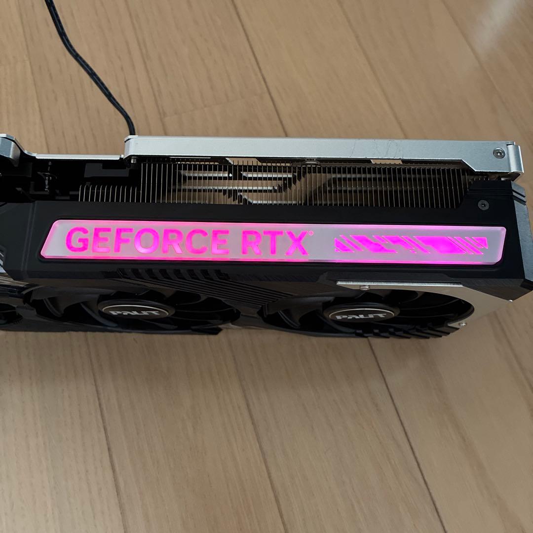 palit RTX 4080 ヒートシンク　ファン　バックプレート　LED