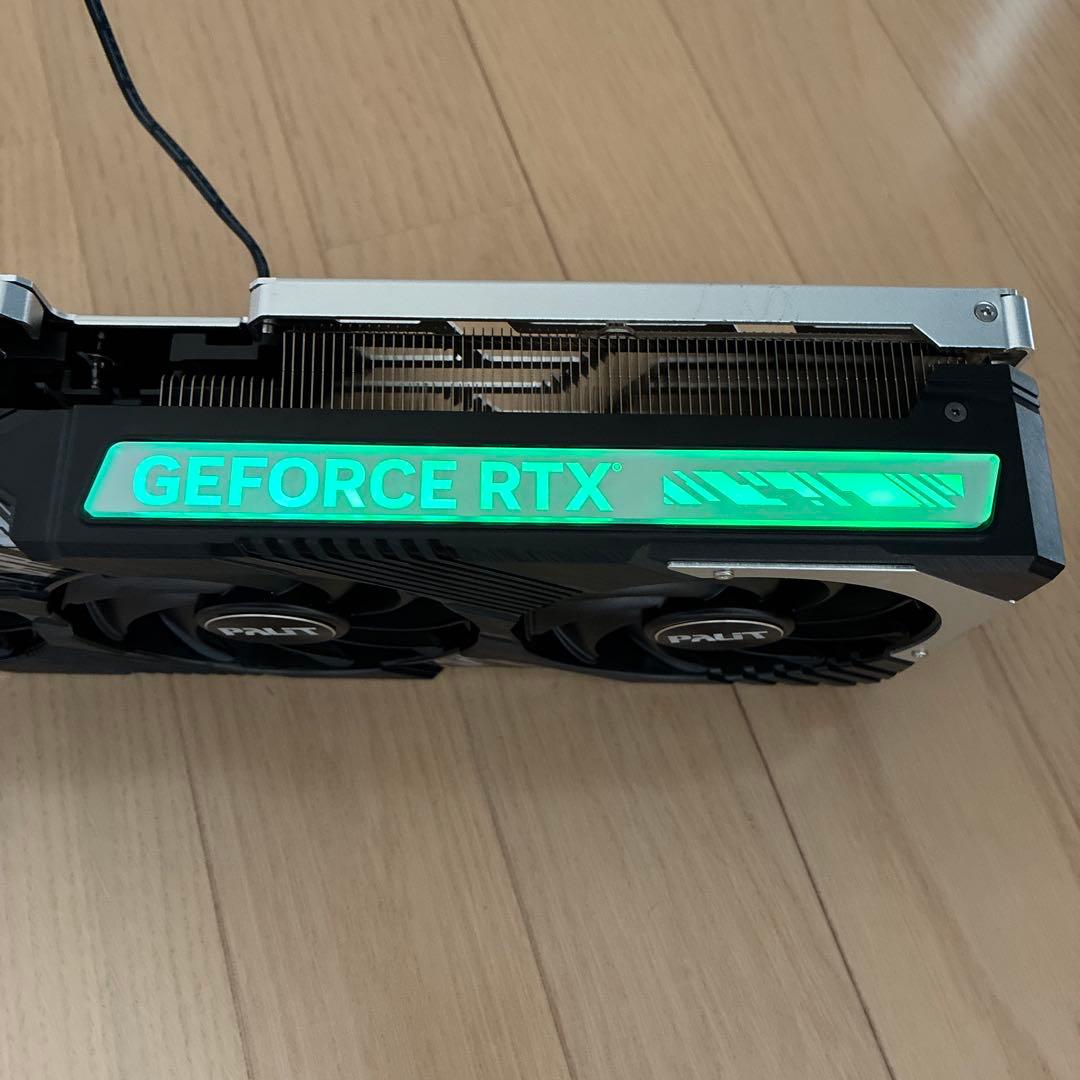 palit RTX 4080 ヒートシンク　ファン　バックプレート　LED