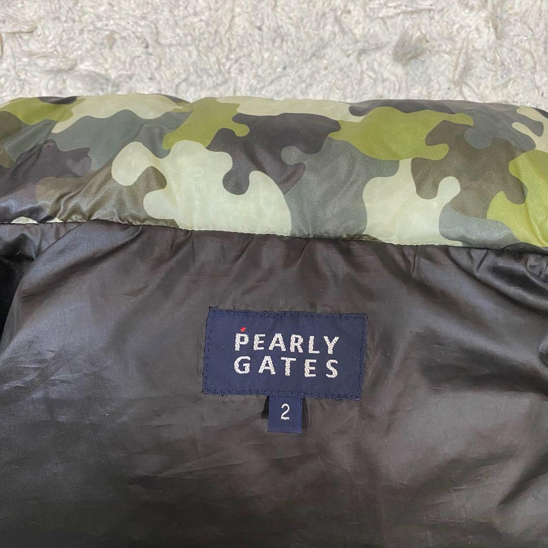 パーリーゲイツ　ダウンベスト　ゴルフウェア　カモフラ　2