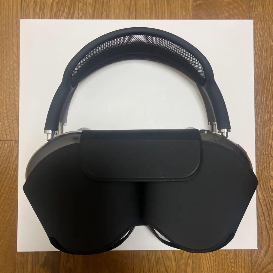 AirPods Max スペースグレー カバー付き