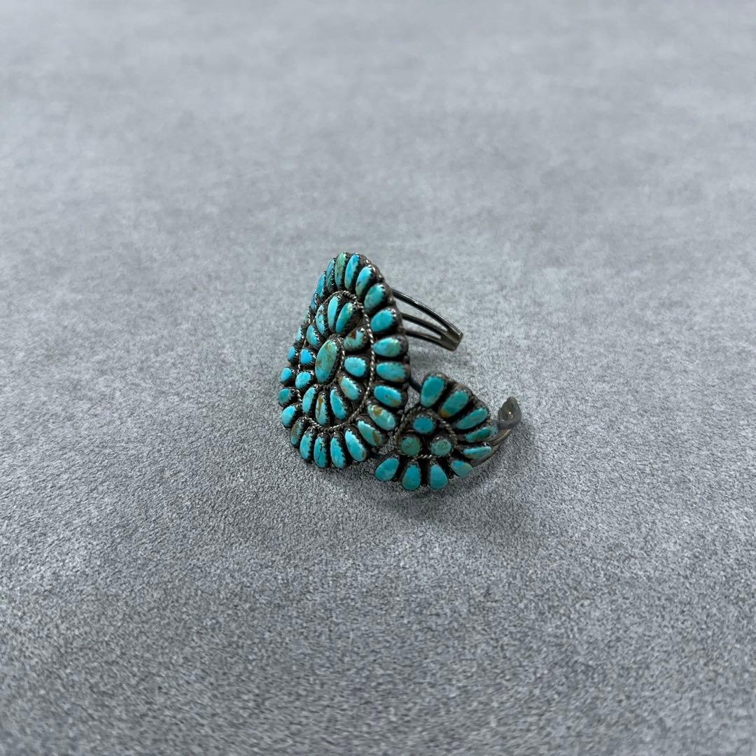 ナバホ族 Navajo LMB ターコイズ バングル