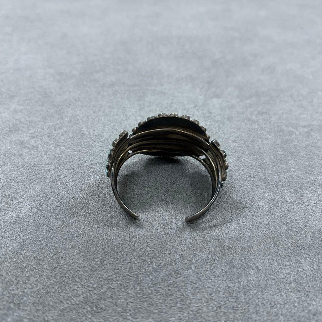 ナバホ族 Navajo LMB ターコイズ バングル