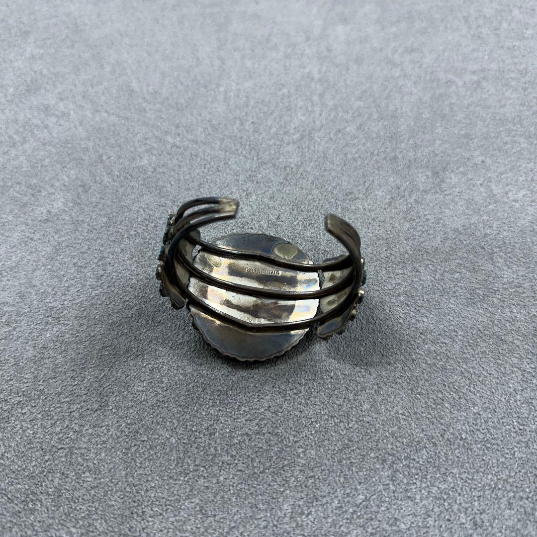 ナバホ族 Navajo LMB ターコイズ バングル