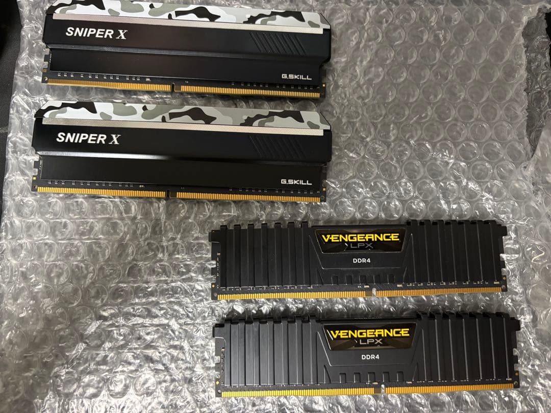 G.SKILL SNIPER X & VENGEANCE LPX(16GB×4)