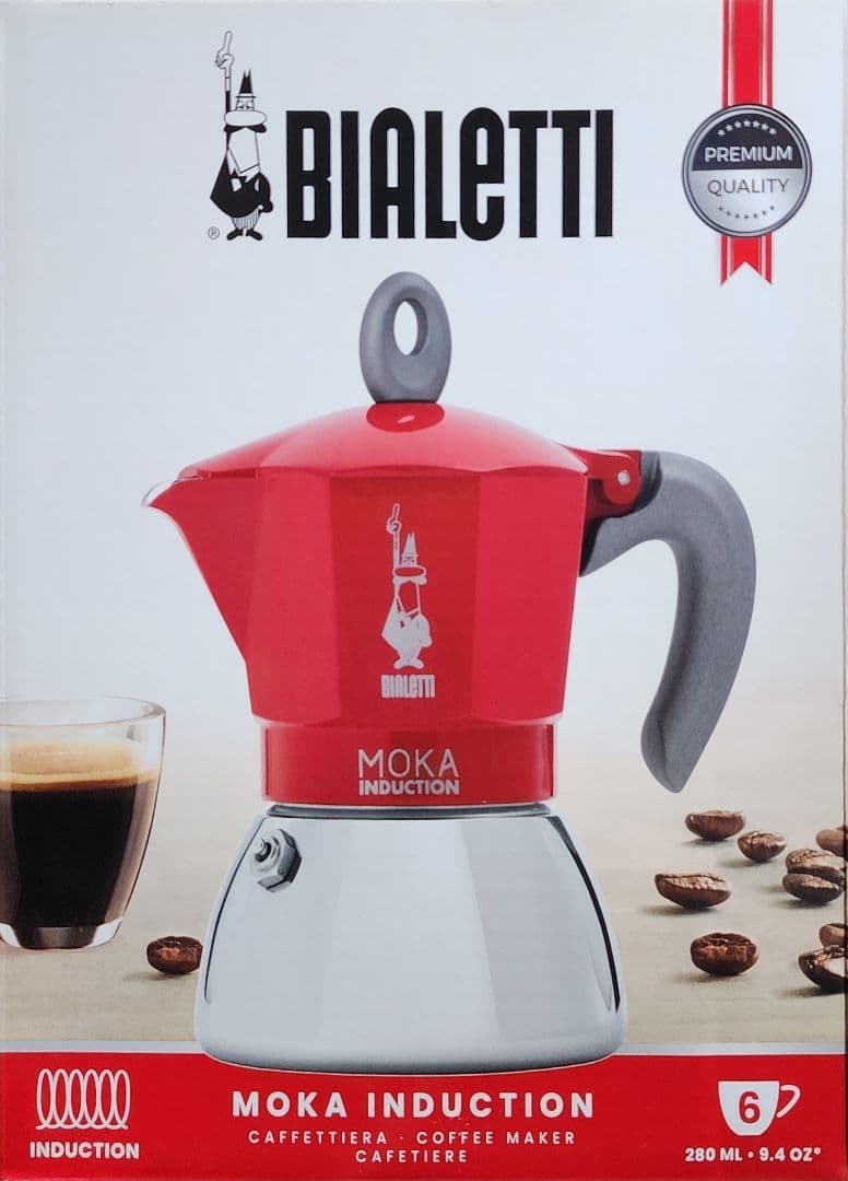 《新品・正規品》BIALETTIイタリア　モカポット 6カップ用　IH対応モデル