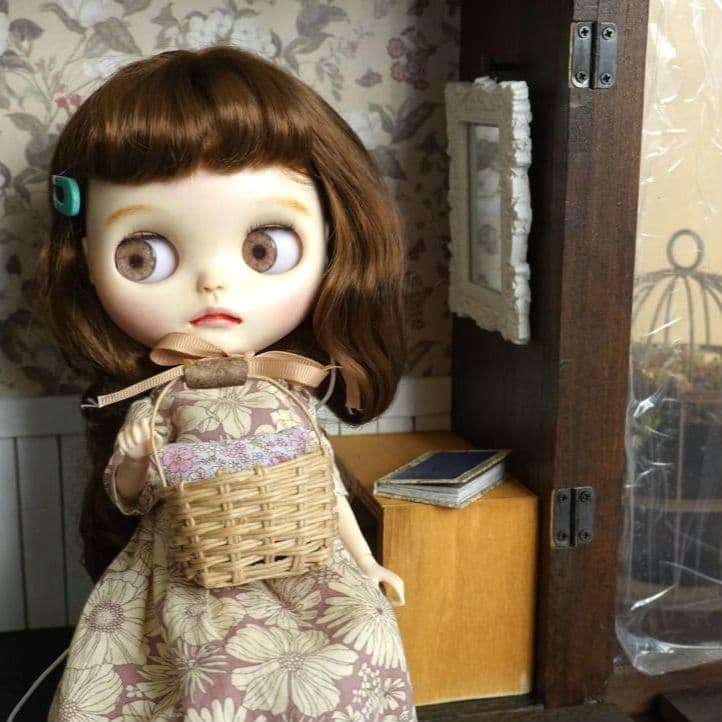 ブライス リカちゃんカスタムアイシードール ドールハウス 背景ボード No.4