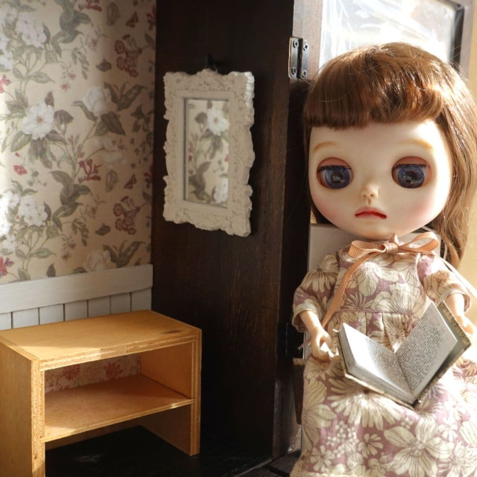 ブライス リカちゃんカスタムアイシードール ドールハウス 背景ボード No.4