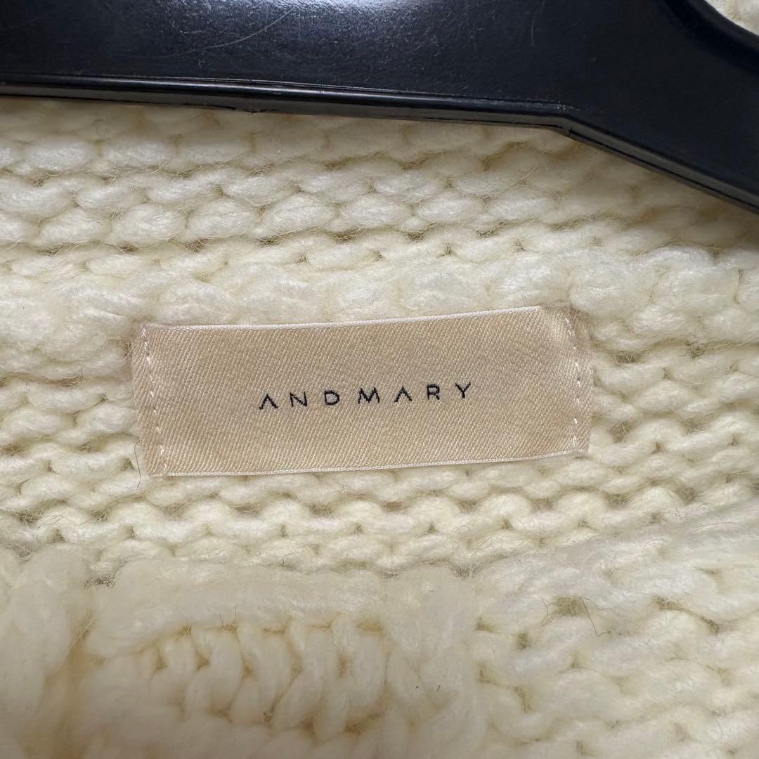 ワンピース andmary Zoey velour set dress ivory