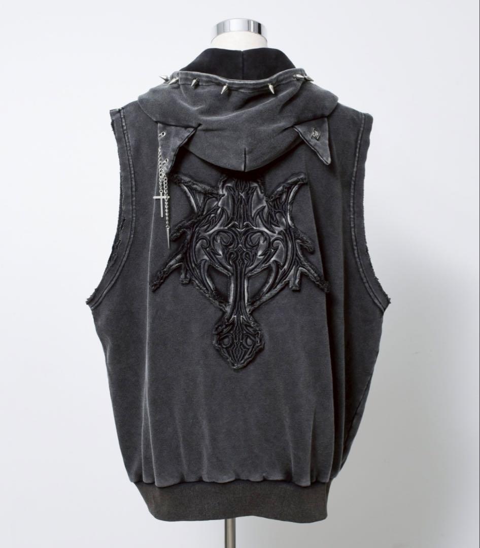 『REFLEM/レフレム』猫耳パンクノースリーブZIPパーカー