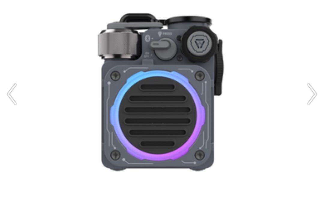 Muzen Cyber Cube ポータブルBluetoothスピーカー グレー