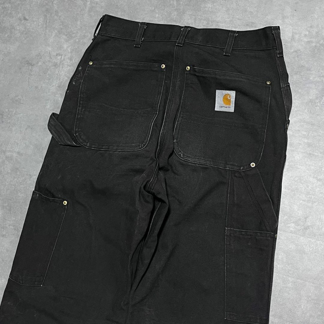 【激レア】 Carhartt カーハート 星タグ ダブルニー ブラック USA製