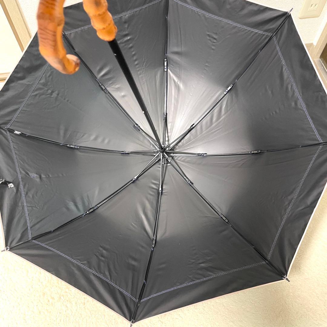 芦屋 ロサブラン 晴雨兼用 ネイビー ピンク 日傘