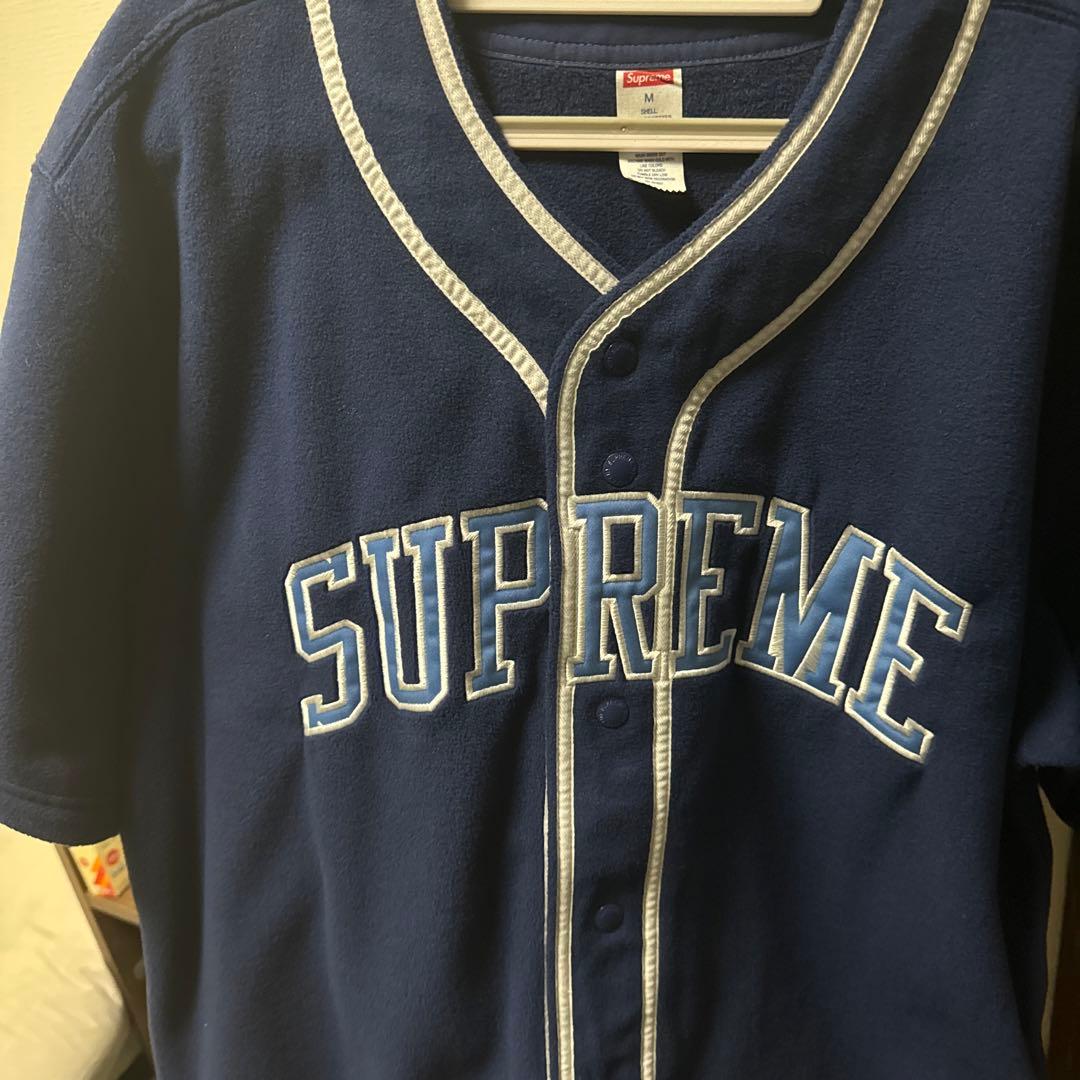 supremeベースボールシャツ　ポーラテック