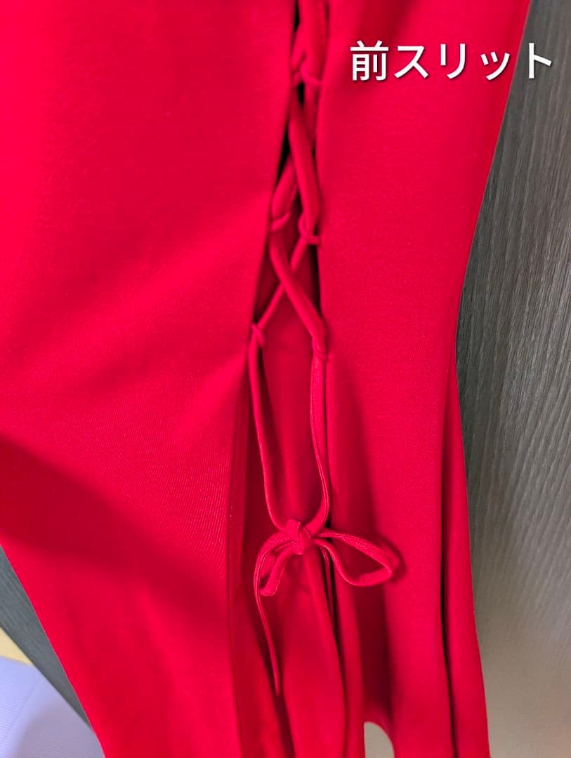 【Rio】レッドドレスと青ロングドレスセット