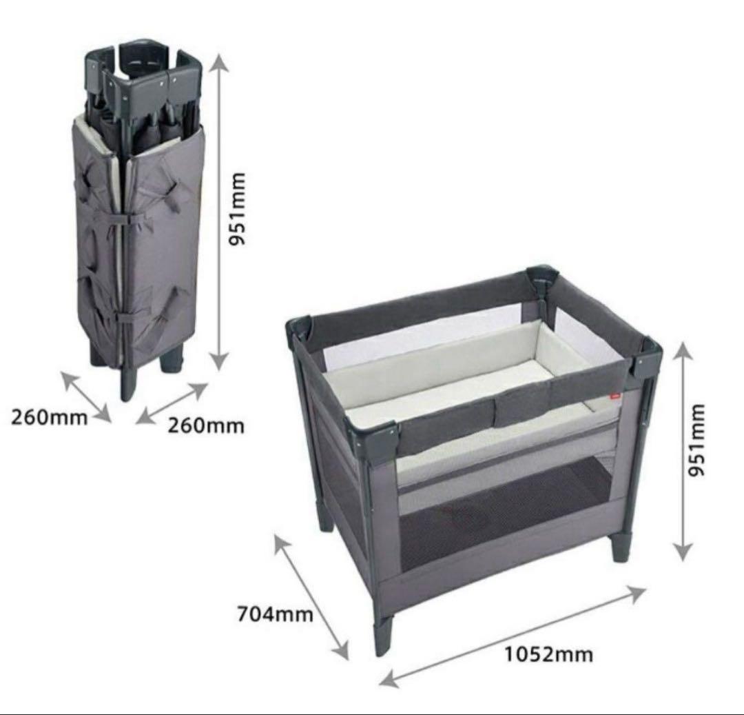 ココネルエアープラス　ベビーベッド　美品　説明書付き