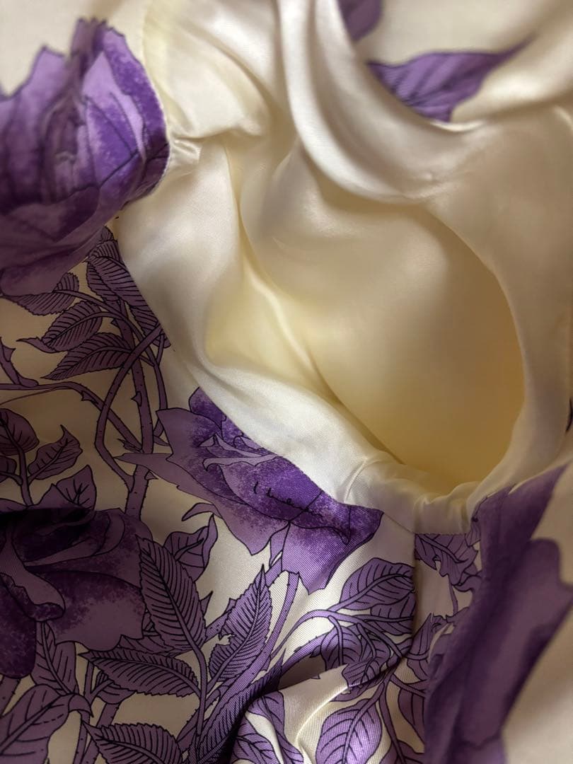 【美品です！】銀座花菱ミンクファー付きオフホワイトアルパカコート　9号