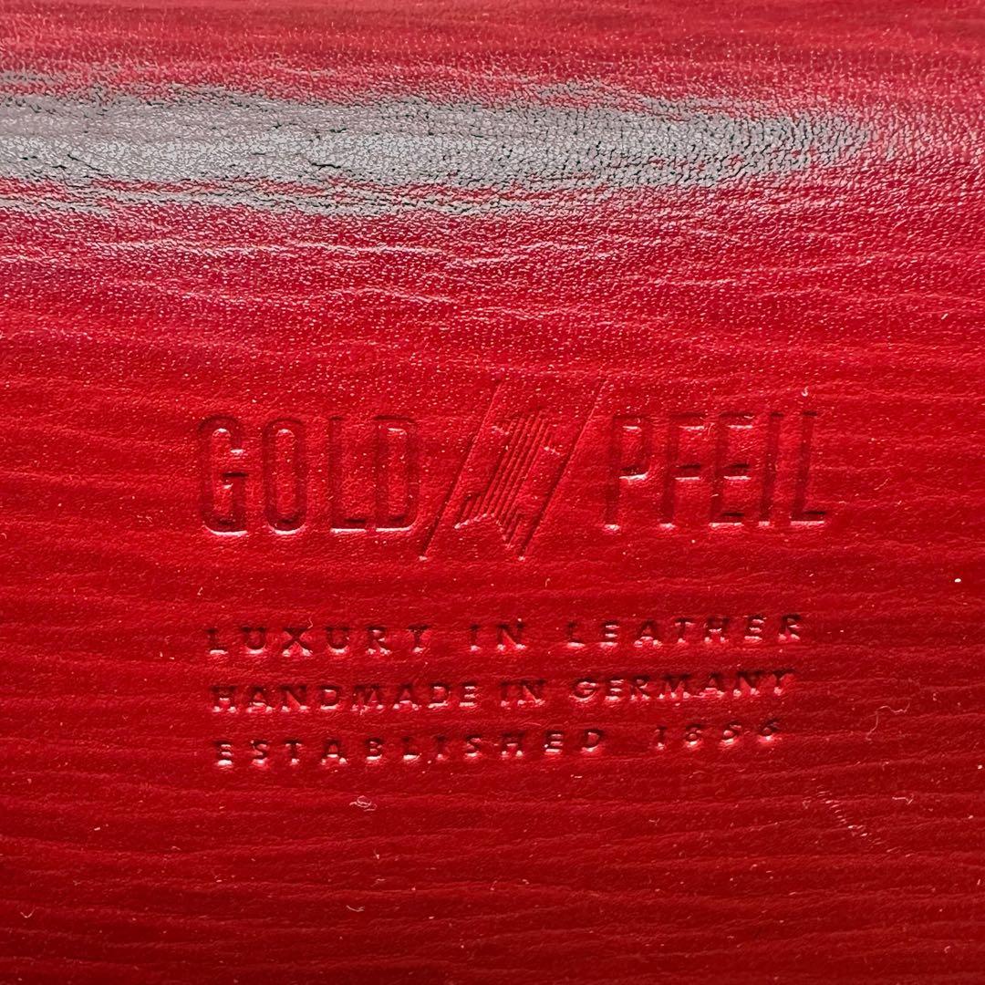 【美品】 ゴールドファイル ハンドバッグ レザー 2way